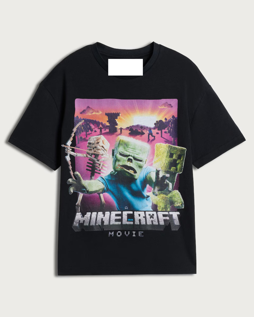 Minecraft Movie Pure Cotton Short Sleeved T-Shirt